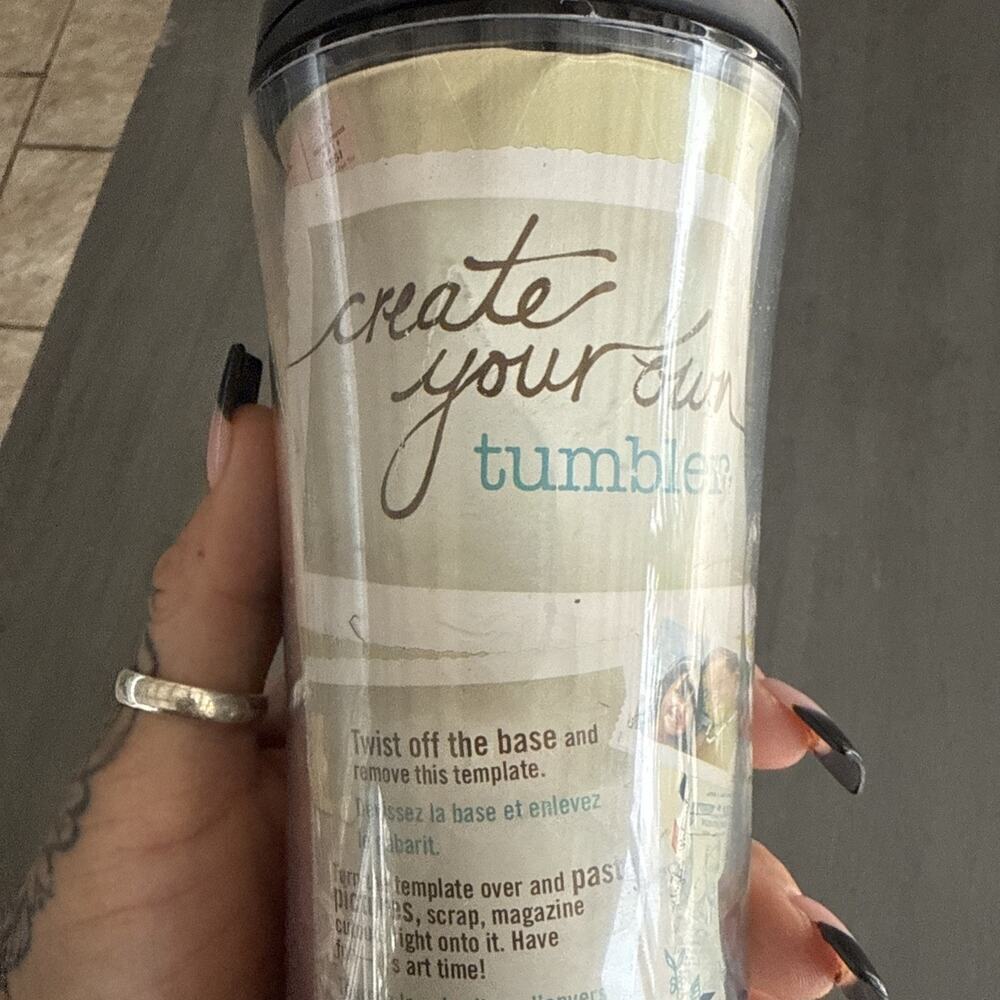STARBUCKS COFFEE COMPANY 2008 16 oz Plastic Create Your Own Travel Tumblers - Picture 7 of 10
